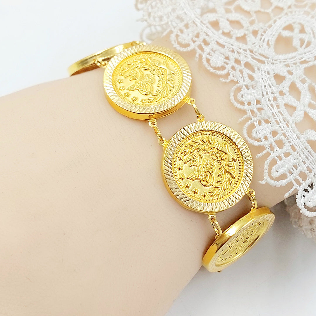 Print Rashadi Bracelet Made of 21K Gold by Saeed Jewelry 