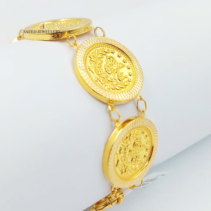 Print Rashadi Bracelet Made of 21K Gold by Saeed Jewelry 