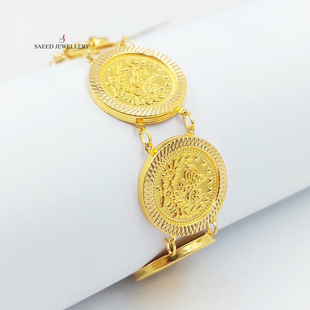 Print Rashadi Bracelet Made of 21K Gold by Saeed Jewelry 