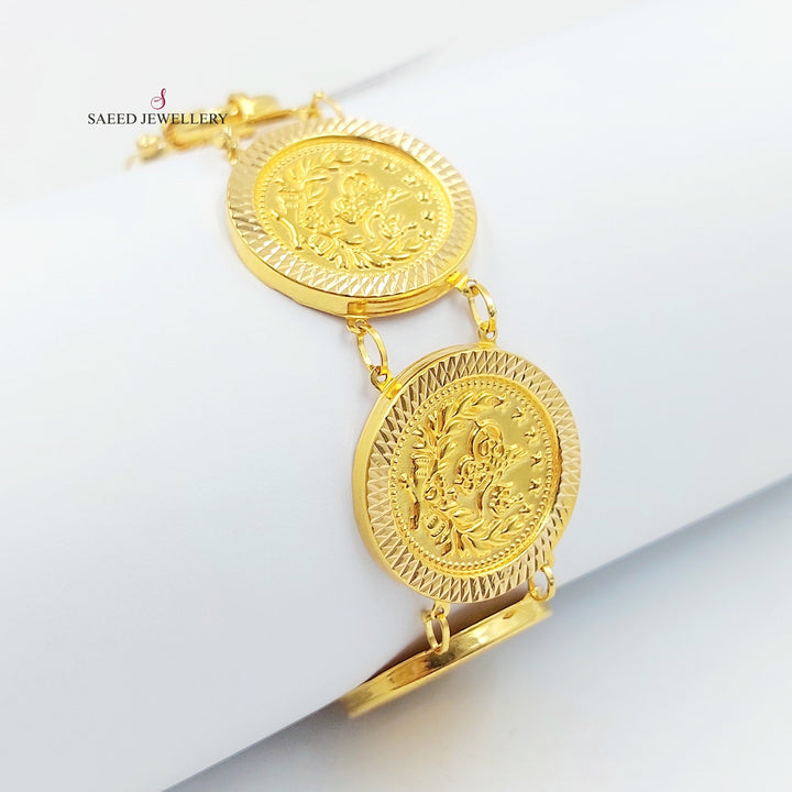 Print Rashadi Bracelet Made of 21K Gold by Saeed Jewelry 