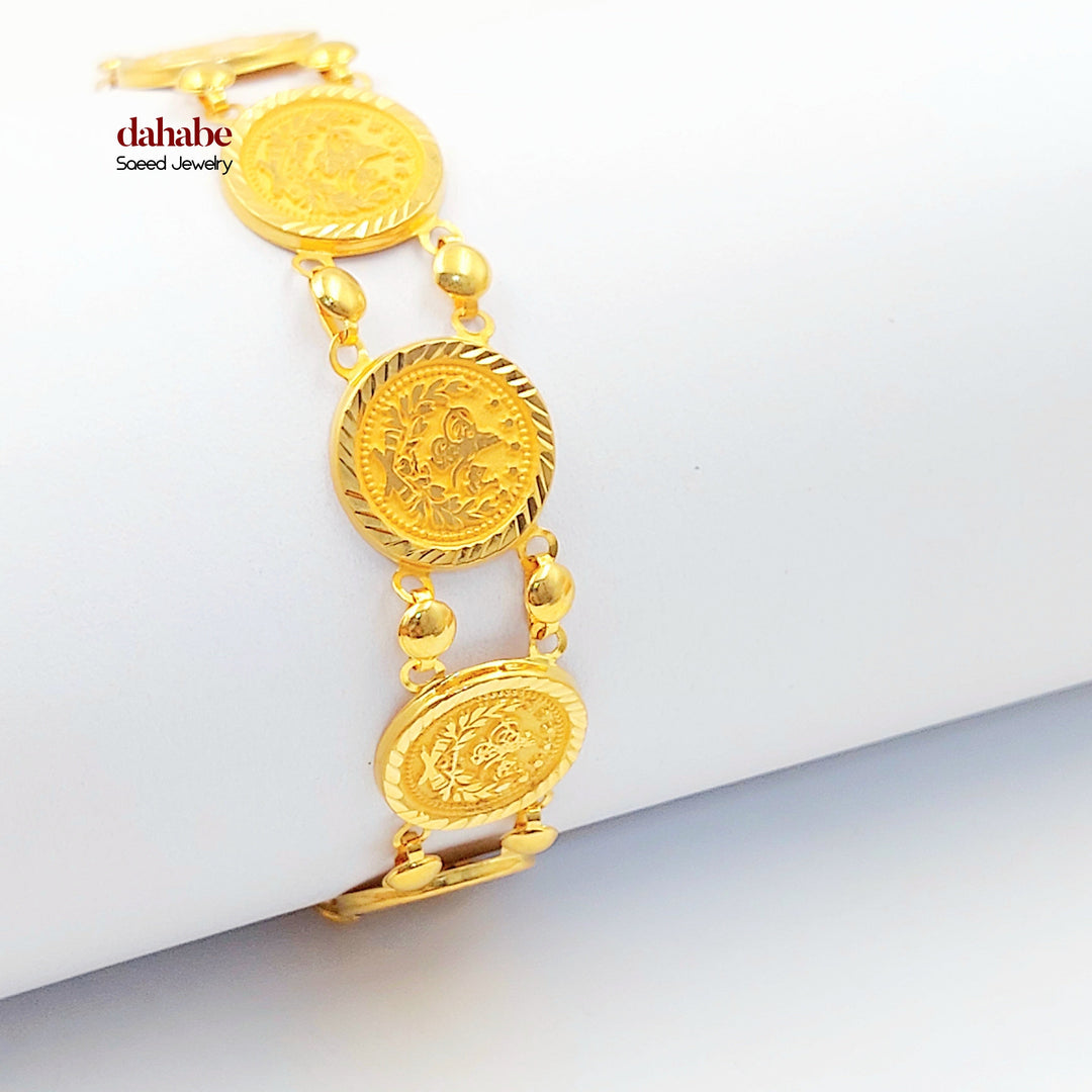 Print Rashadi Bracelet Made of 21K Gold by Saeed Jewelry 