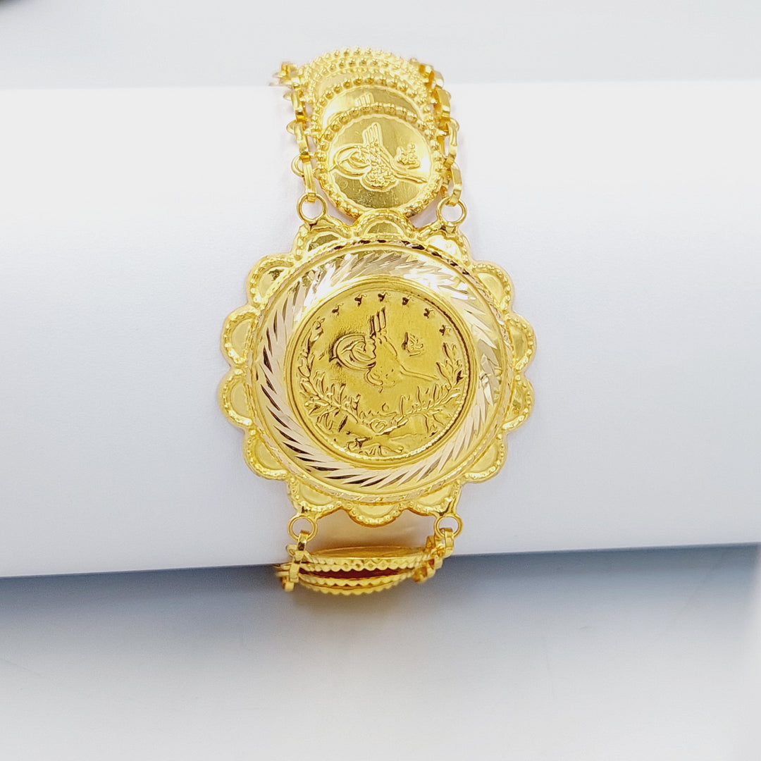 Print Eighths Bracelet Made of 21K Gold by Saeed Jewelry 