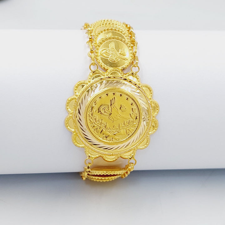 Print Eighths Bracelet Made of 21K Gold by Saeed Jewelry 