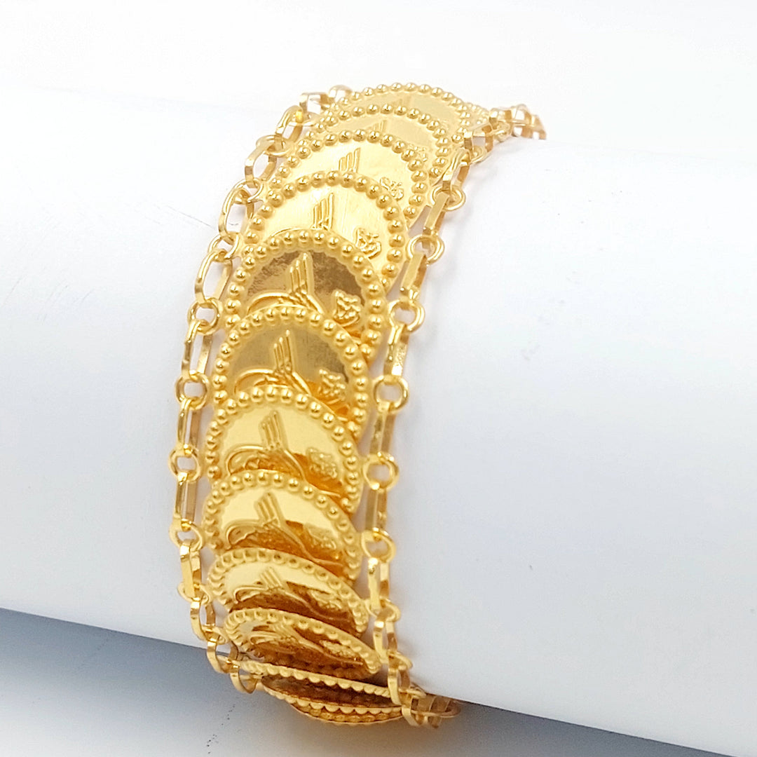 21K اسوارة اثمان قشرة-مجوهرات الشيخ سعيد-Saeed Jewelry 