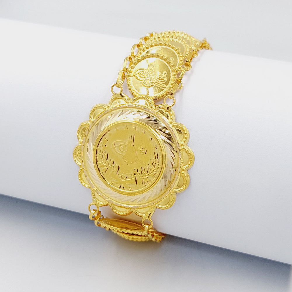 Print Eighths Bracelet Made of 21K Gold by Saeed Jewelry 