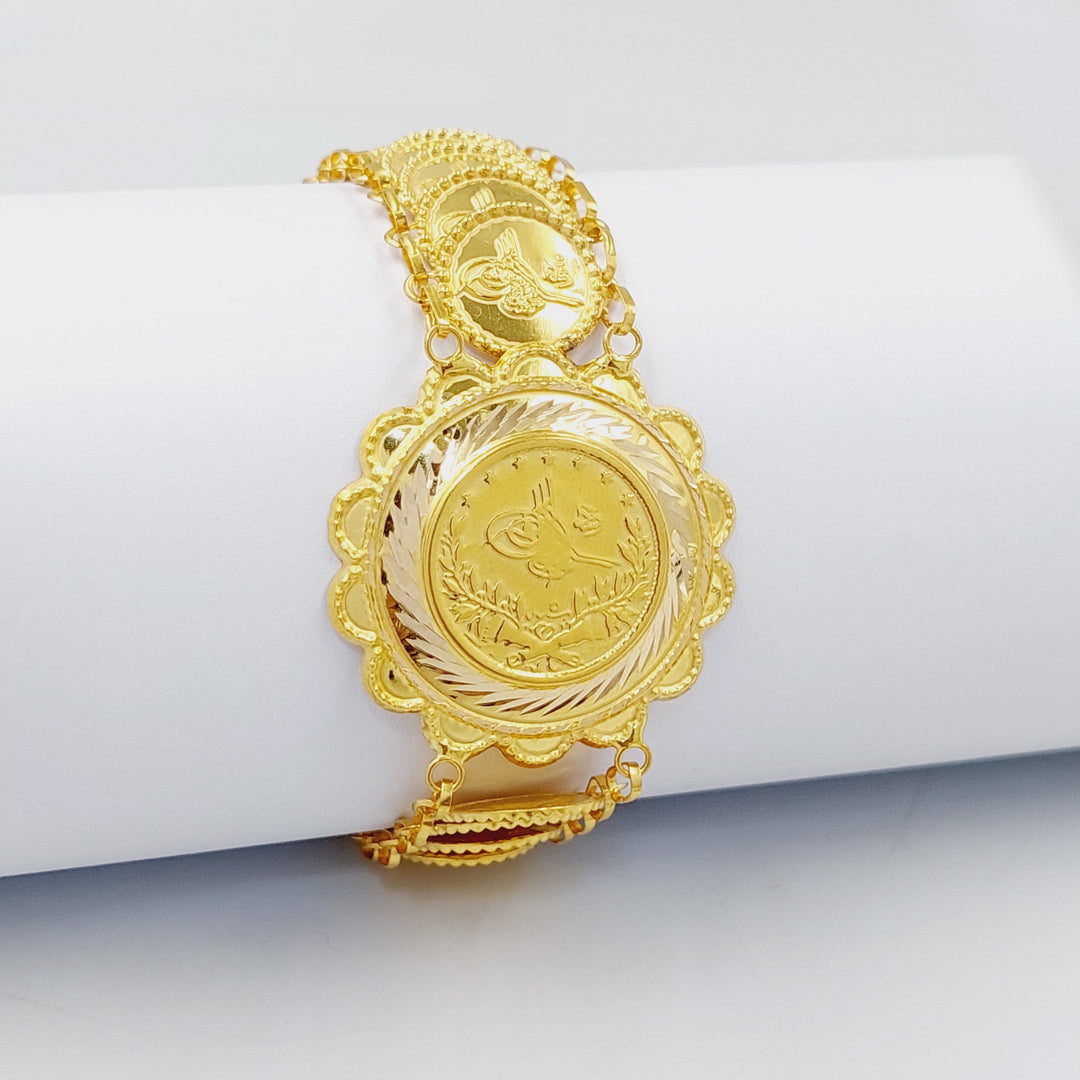 Print Eighths Bracelet Made of 21K Gold by Saeed Jewelry 