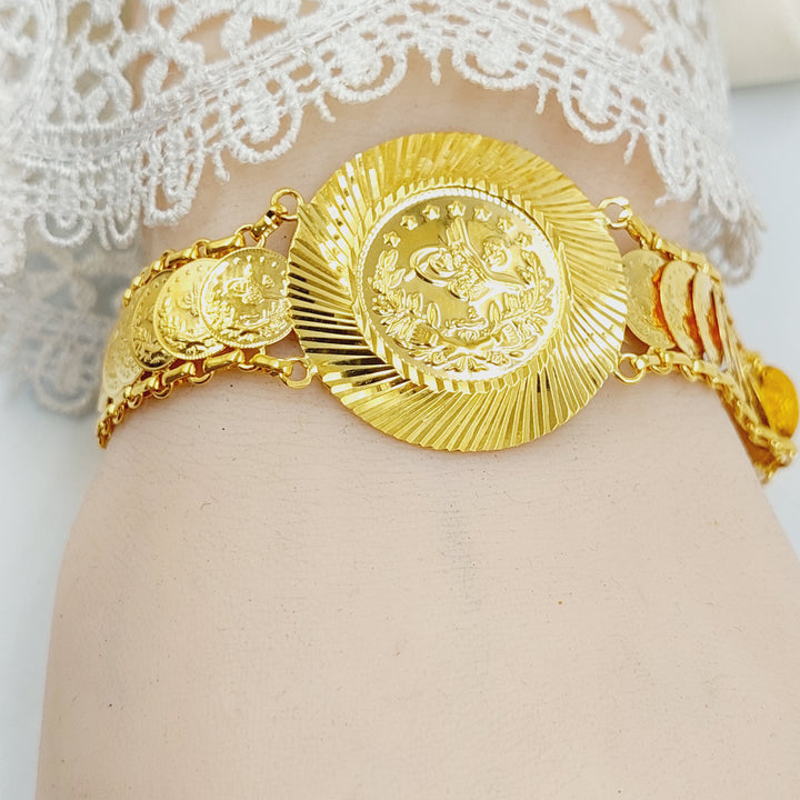 Print Rashadi Bracelet Made of 21K Gold by Saeed Jewelry 
