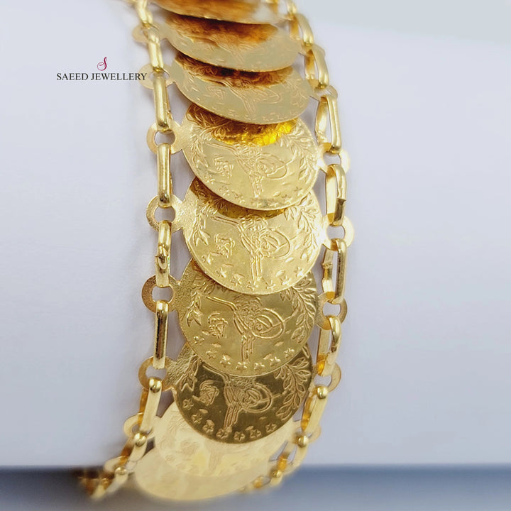 Print Rashadi Liras Bracelet Made of 21K Gold by Saeed Jewelry 
