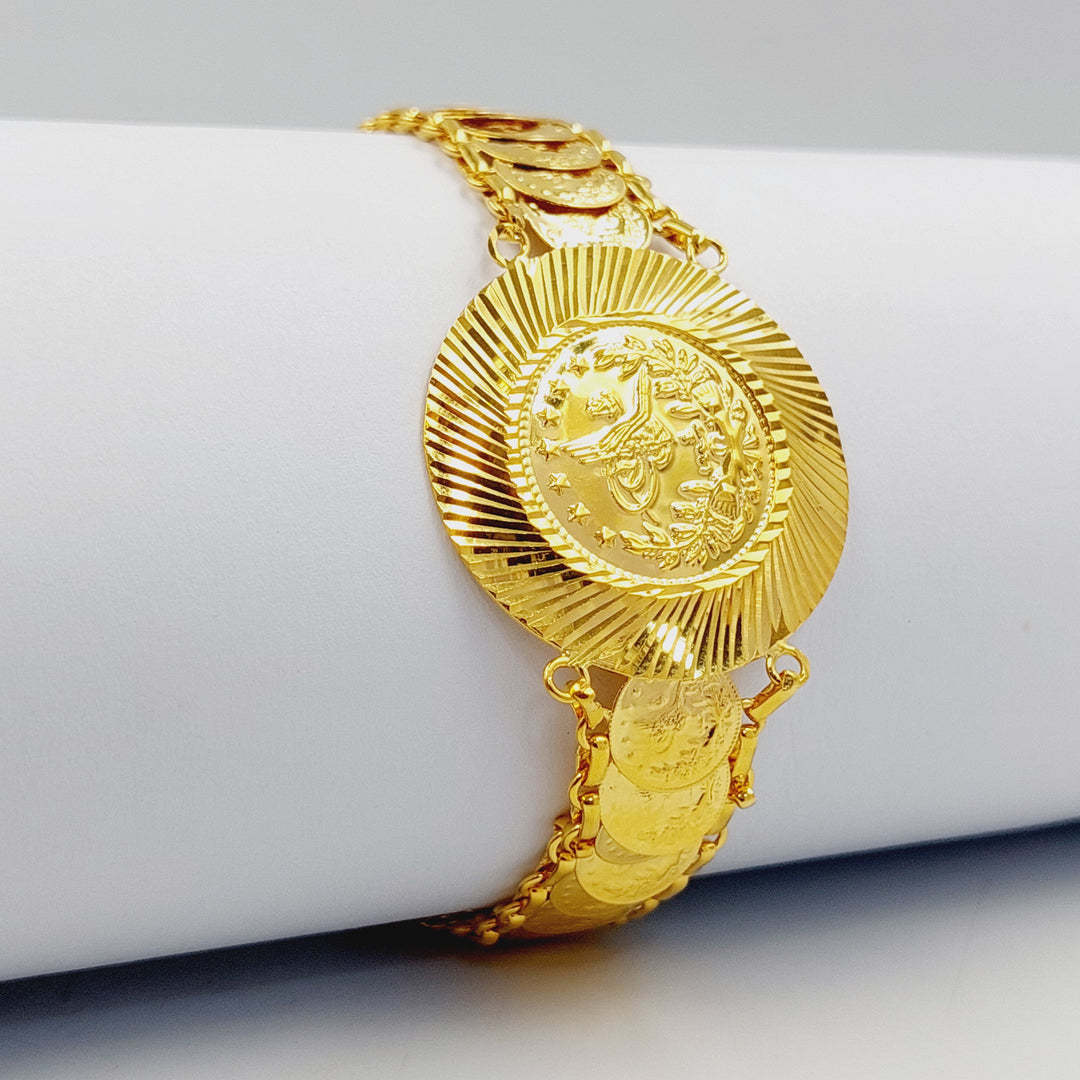 Print Rashadi Bracelet Made of 21K Gold by Saeed Jewelry 