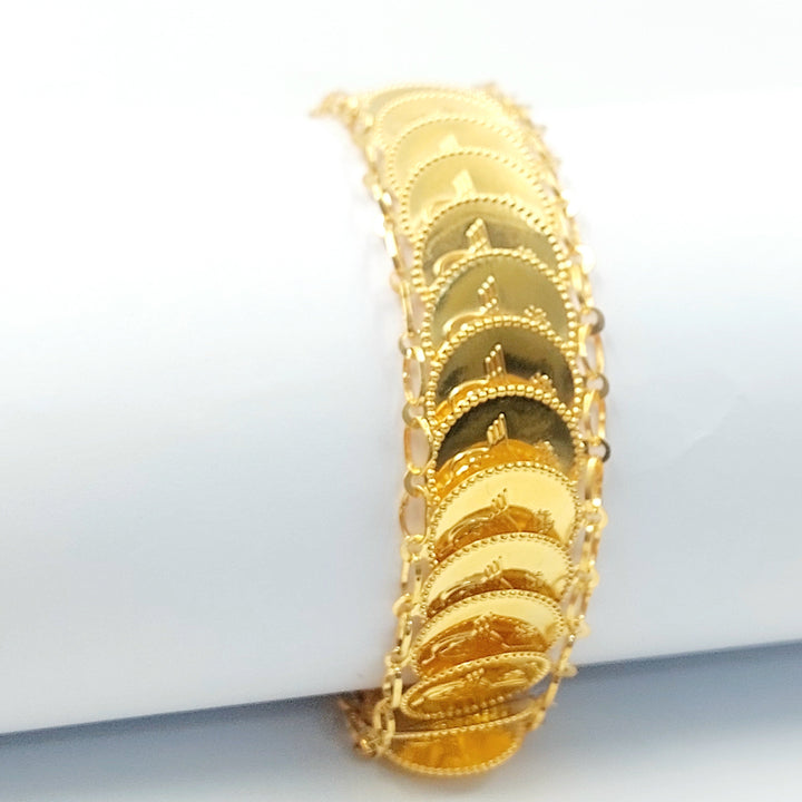 Print Rashadi Bracelet Made of 21K Gold by Saeed Jewelry 