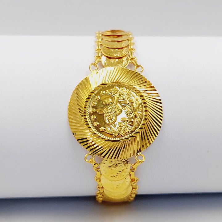 Print Rashadi Bracelet Made of 21K Gold by Saeed Jewelry 