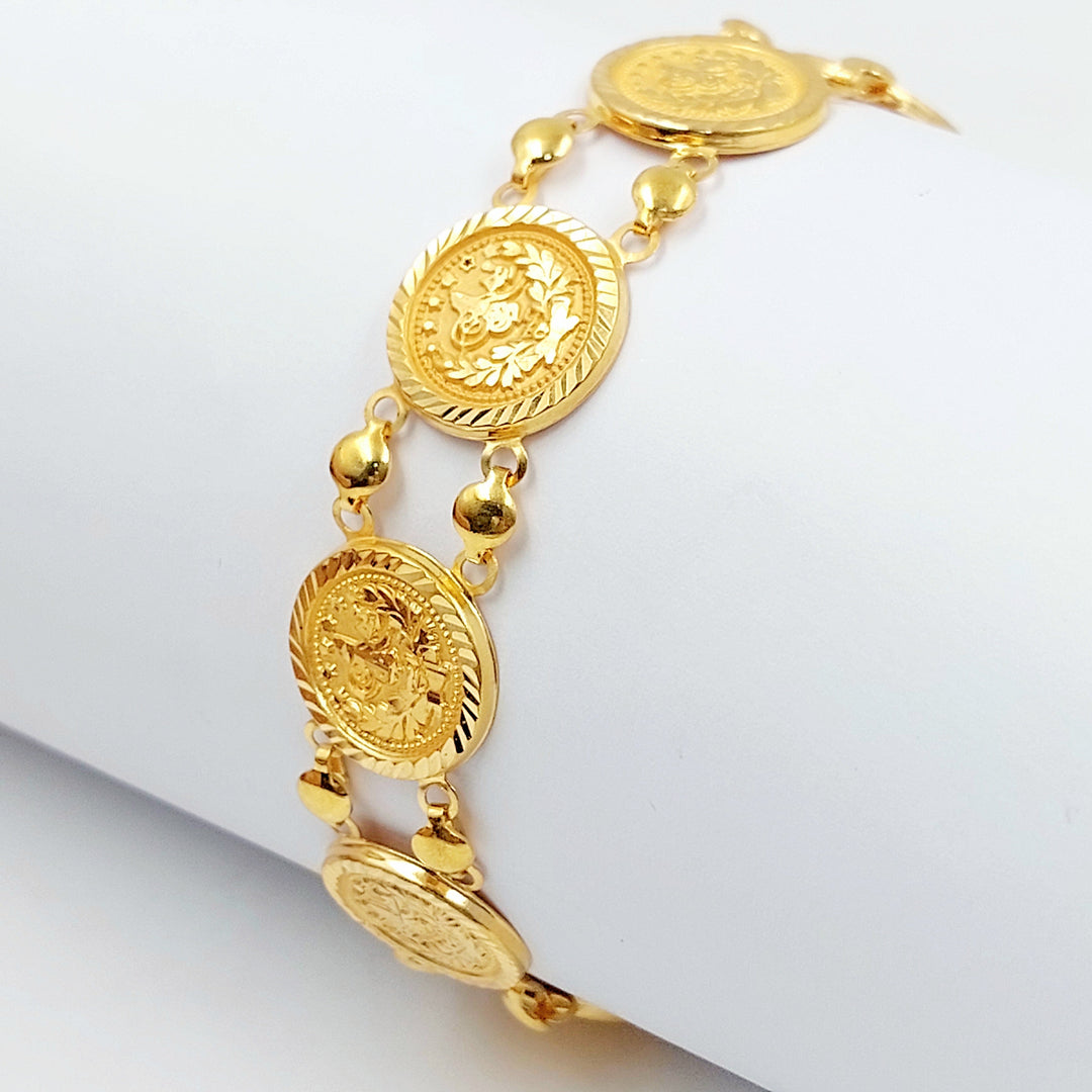 Print Rashadi Bracelet Made of 21K Gold by Saeed Jewelry 