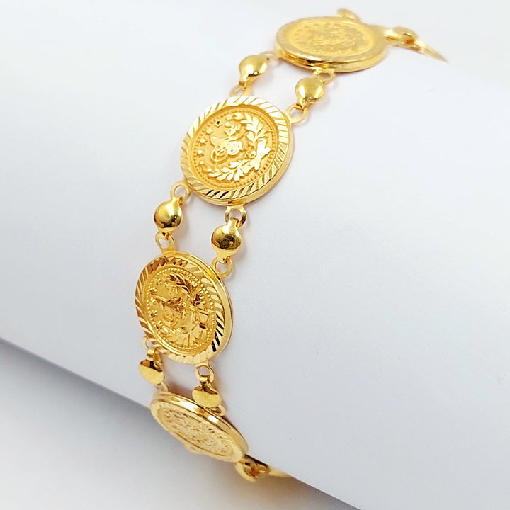 Print Rashadi Bracelet Made of 21K Gold by Saeed Jewelry 