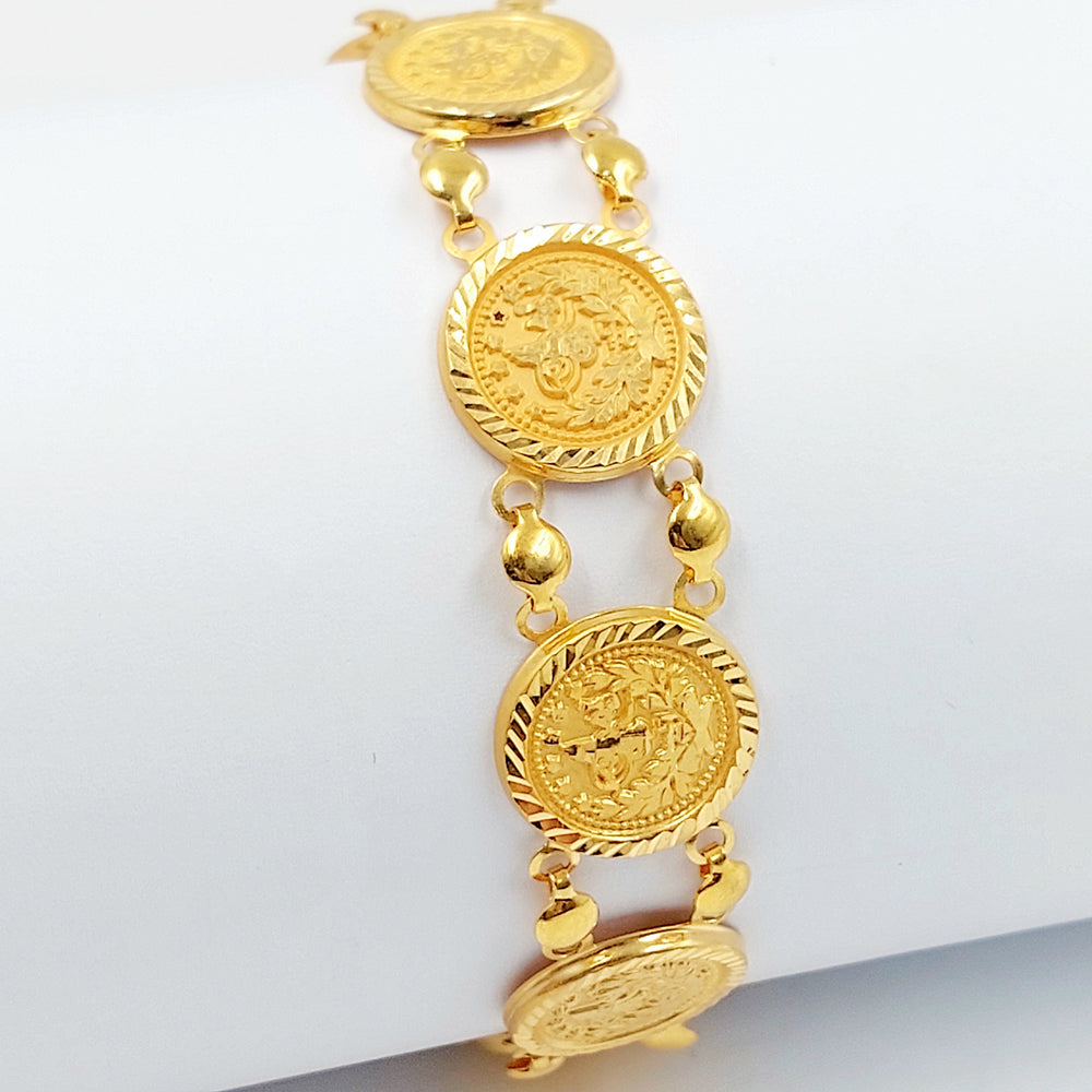 Print Rashadi Bracelet Made of 21K Gold by Saeed Jewelry 