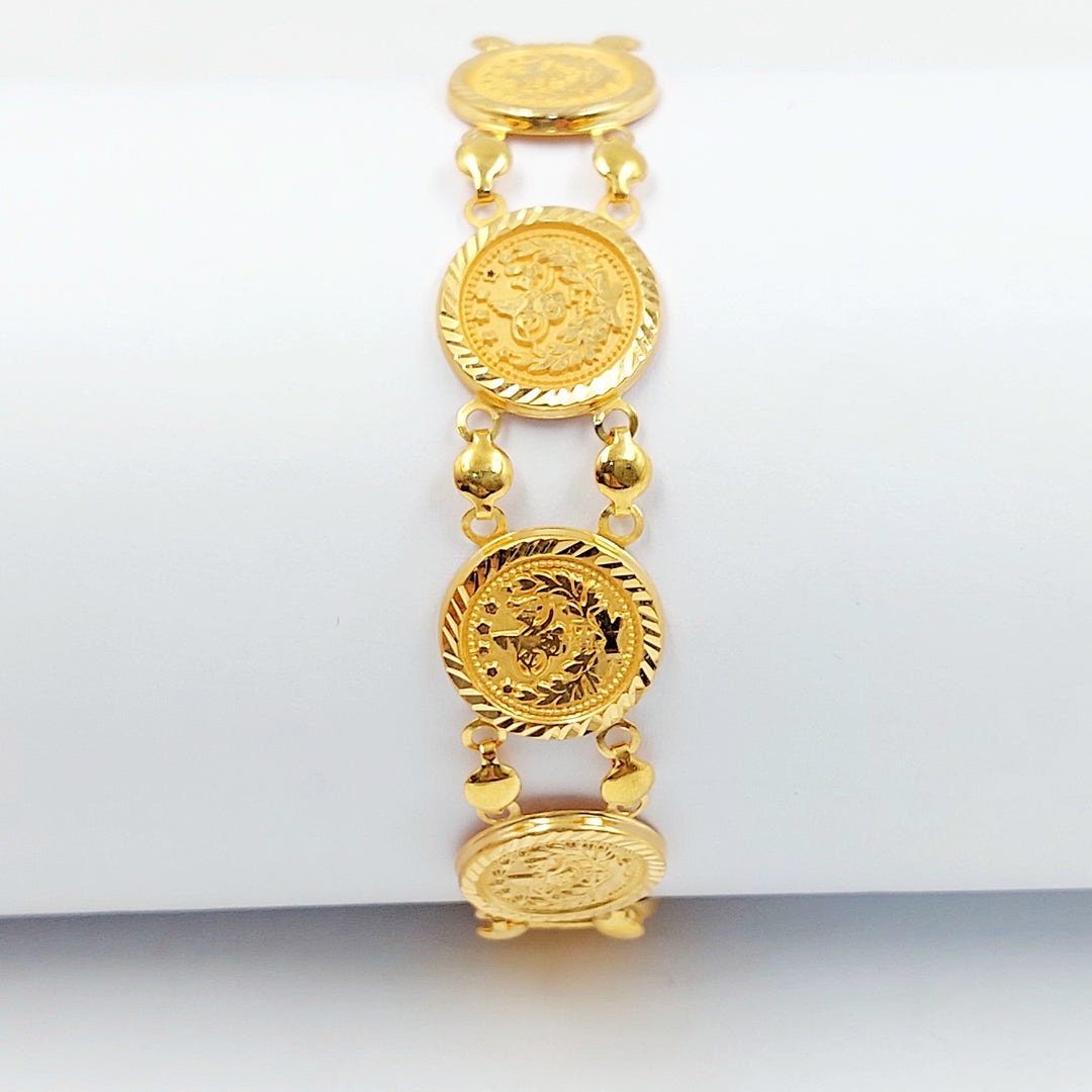 Print Rashadi Bracelet Made of 21K Gold by Saeed Jewelry 