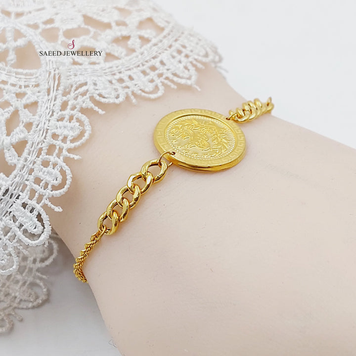 Print Rashadi Bracelet Made of 21K Gold by Saeed Jewelry 