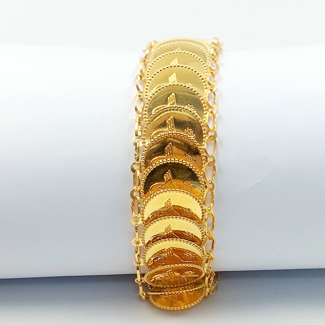 Print Rashadi Bracelet Made of 21K Gold by Saeed Jewelry 