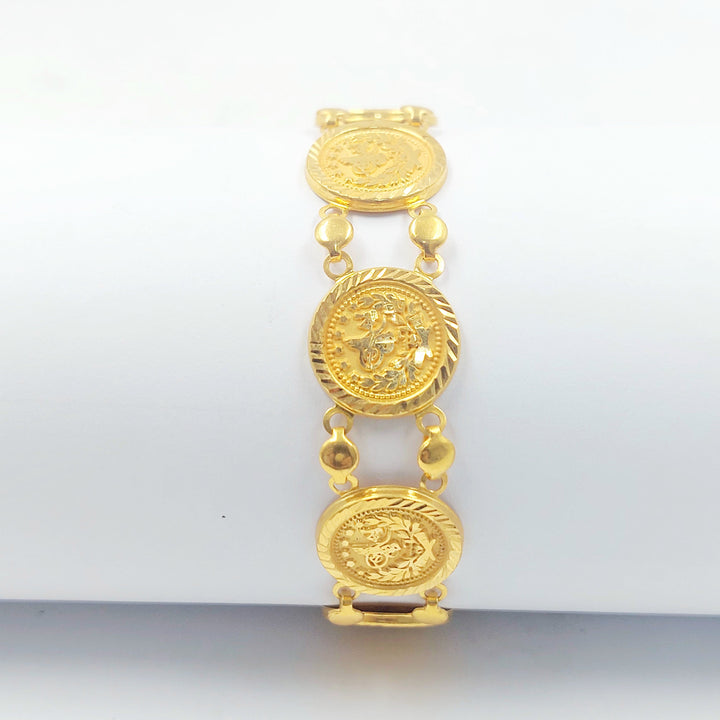 21K اسوارة رشادي قشرة-مجوهرات الشيخ سعيد-Saeed Jewelry 