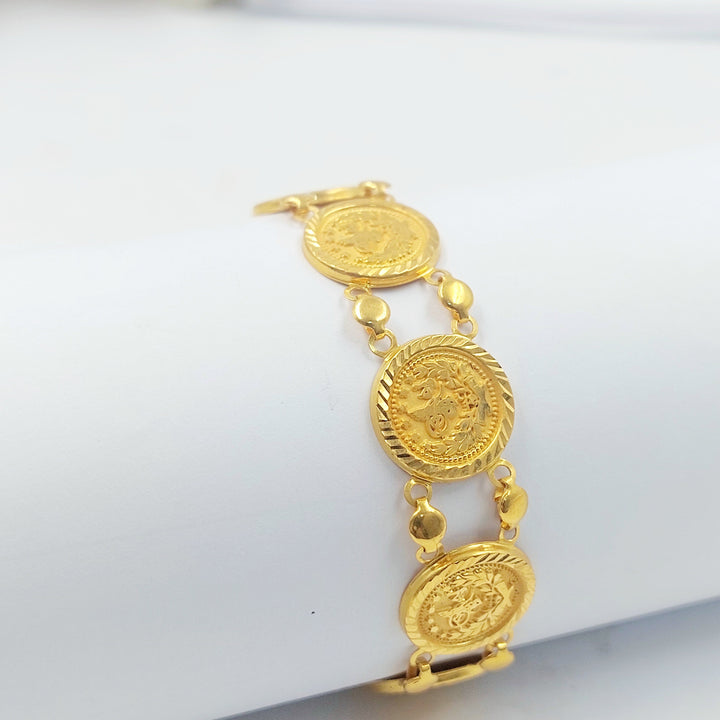 21K اسوارة رشادي قشرة-مجوهرات الشيخ سعيد-Saeed Jewelry 