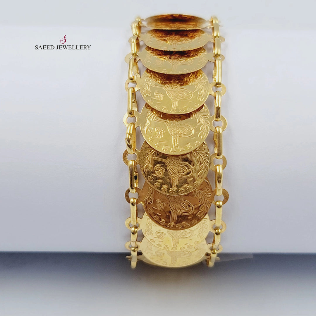 Print Rashadi Liras Bracelet Made of 21K Gold by Saeed Jewelry 