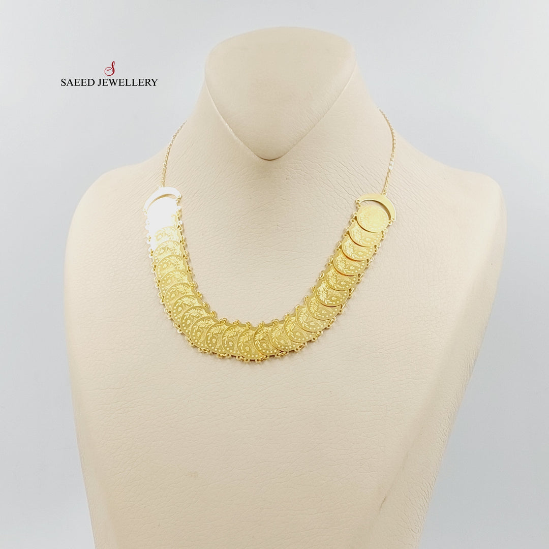 21K Gold Rashadi Eighths Necklace by Saeed Jewelry - Image 5