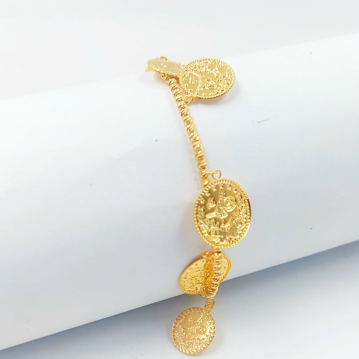 Rashadi Balls Bracelet Made of 21K Gold by Saeed Jewelry 