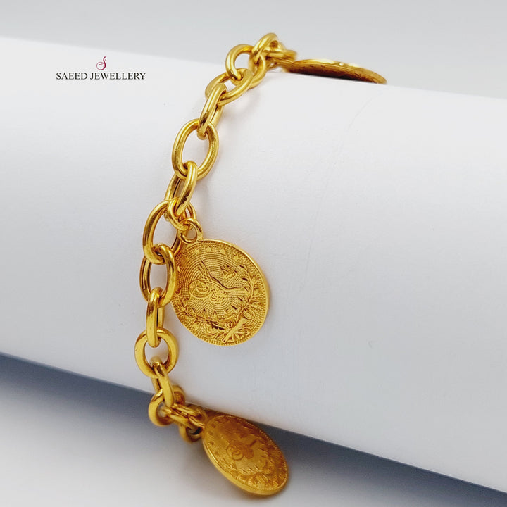 Rashadi Joy Bracelet Made of 21K Gold by Saeed Jewelry 
