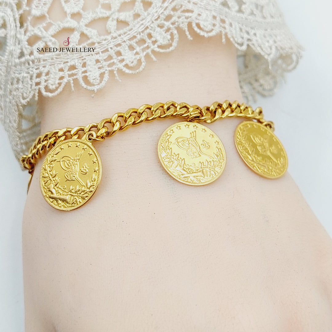 21K Gold Rashadi Dandash Bracelet by Saeed Jewelry - Image 5