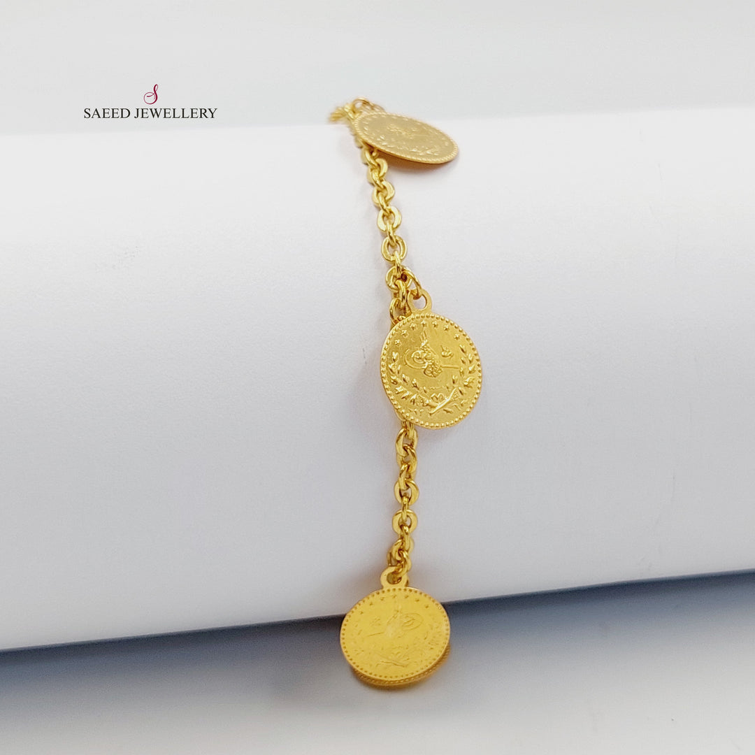 Rashadi Dandash Bracelet Made of 21K Gold by Saeed Jewelry 