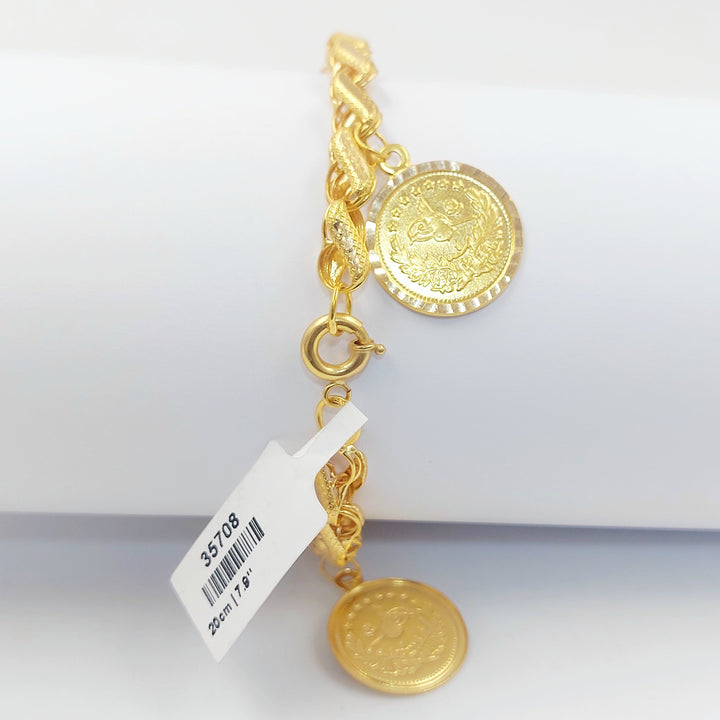 21K اسوارة دنانديش رشادي-مجوهرات الشيخ سعيد-Saeed Jewelry 