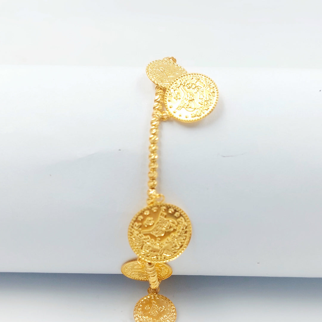 Rashadi Balls Bracelet Made of 21K Gold by Saeed Jewelry 