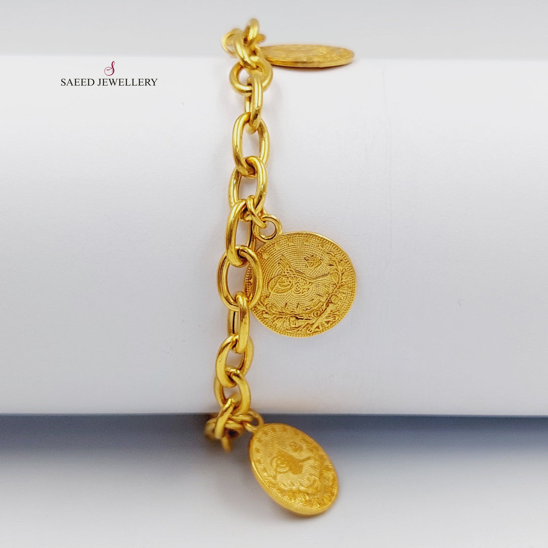 Rashadi Joy Bracelet Made of 21K Gold by Saeed Jewelry 