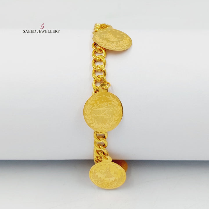 21K اسوارة دنانديش ليرات رشادي-مجوهرات الشيخ سعيد-Saeed Jewelry 