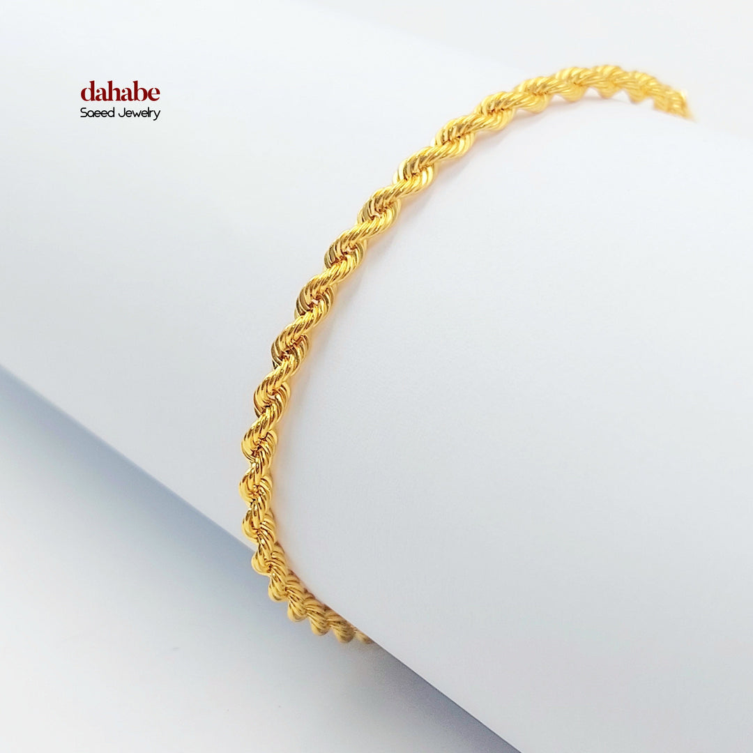 21K اسوارة جدل-مجوهرات الشيخ سعيد-Saeed Jewelry 
