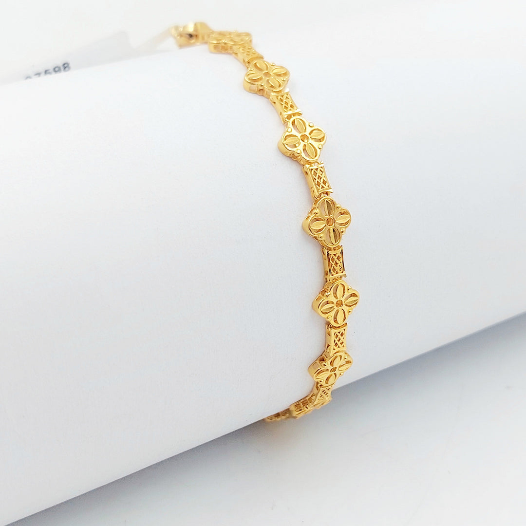 Rose Bracelet Made of 21K Gold by Saeed Jewelry 