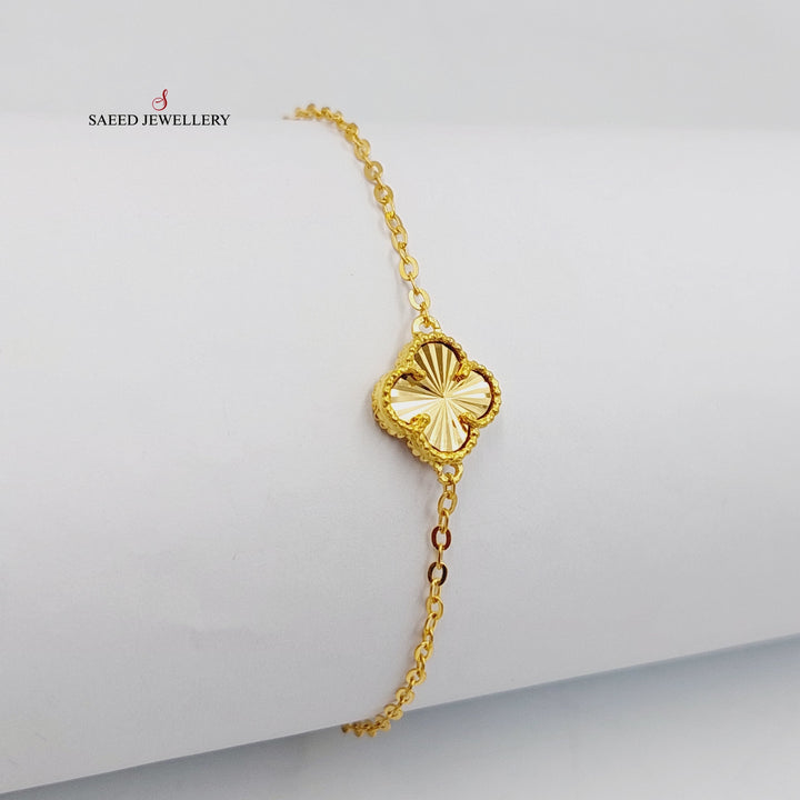 21K Gold Rose Bracelet by Saeed Jewelry - Image 1