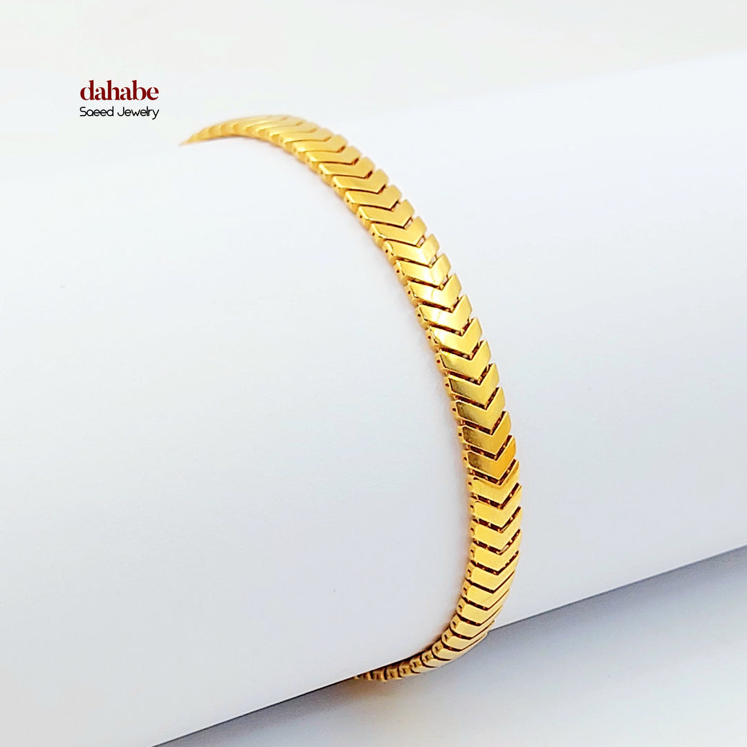 Snake Bracelet Made of 21K Gold by Saeed Jewelry 
