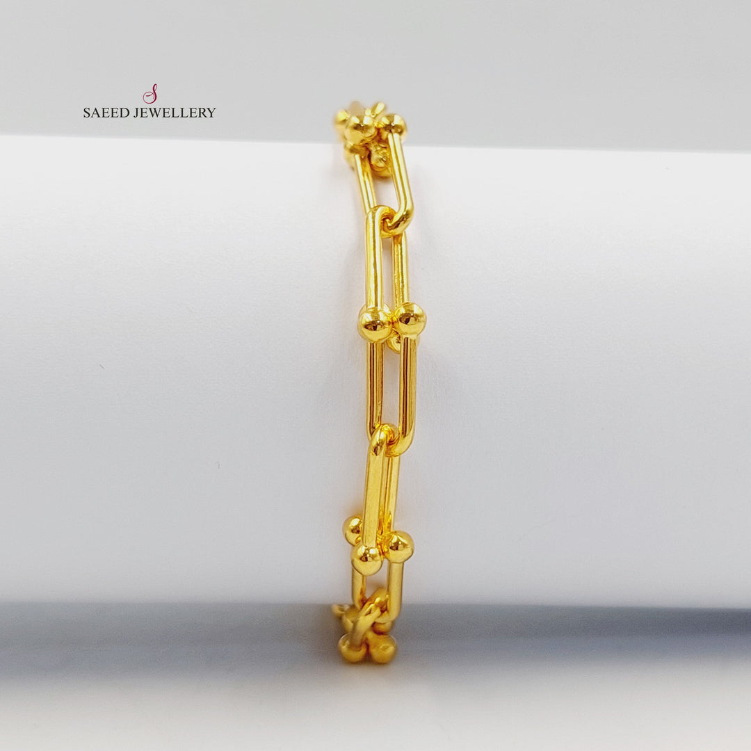 Spike Bracelet Made of 21K Gold by Saeed Jewelry 