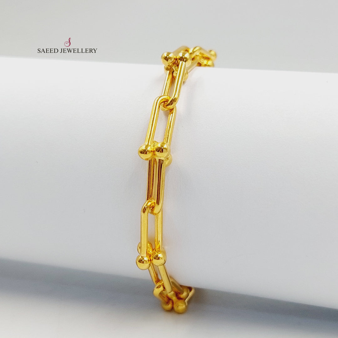 Spike Bracelet Made of 21K Gold by Saeed Jewelry 