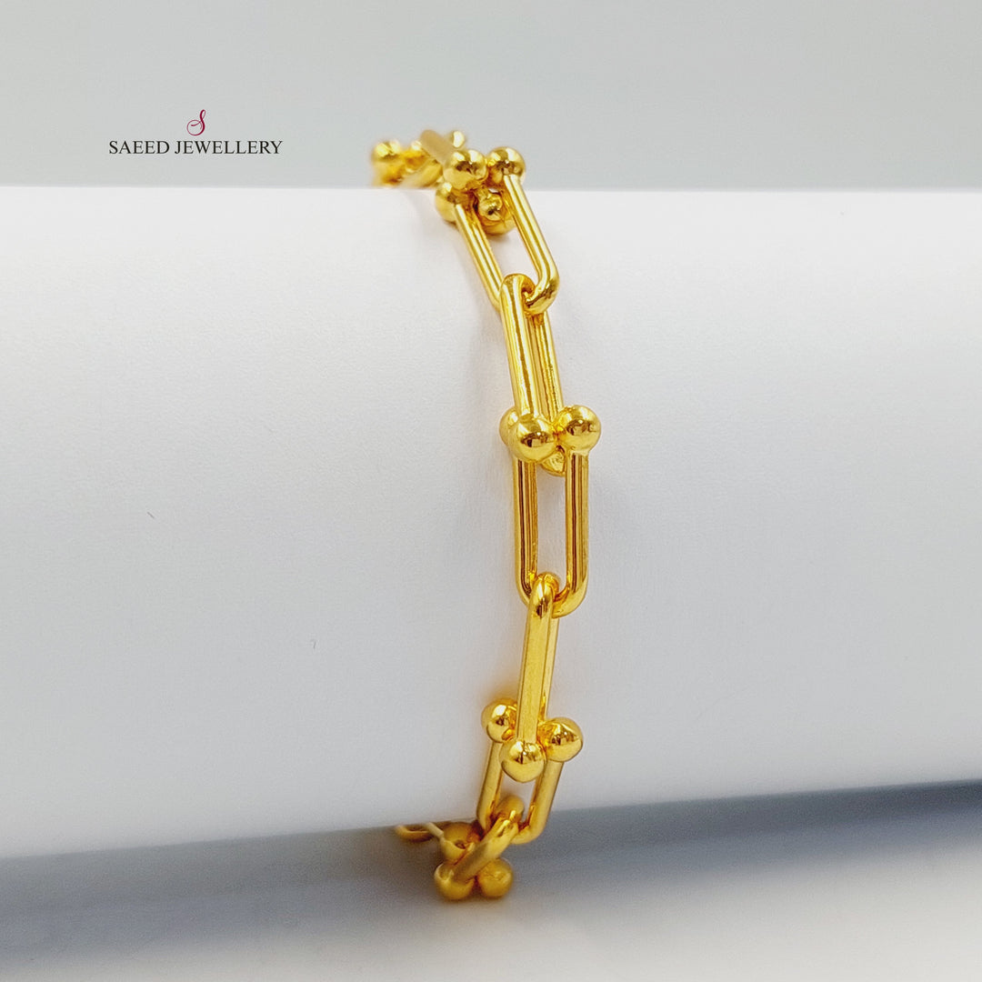 Spike Bracelet Made of 21K Gold by Saeed Jewelry 