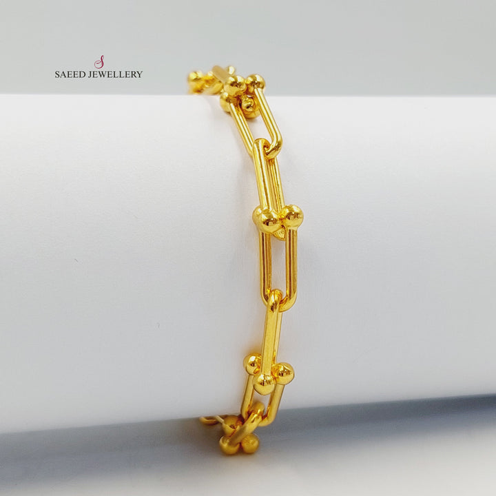 Spike Bracelet Made of 21K Gold by Saeed Jewelry 