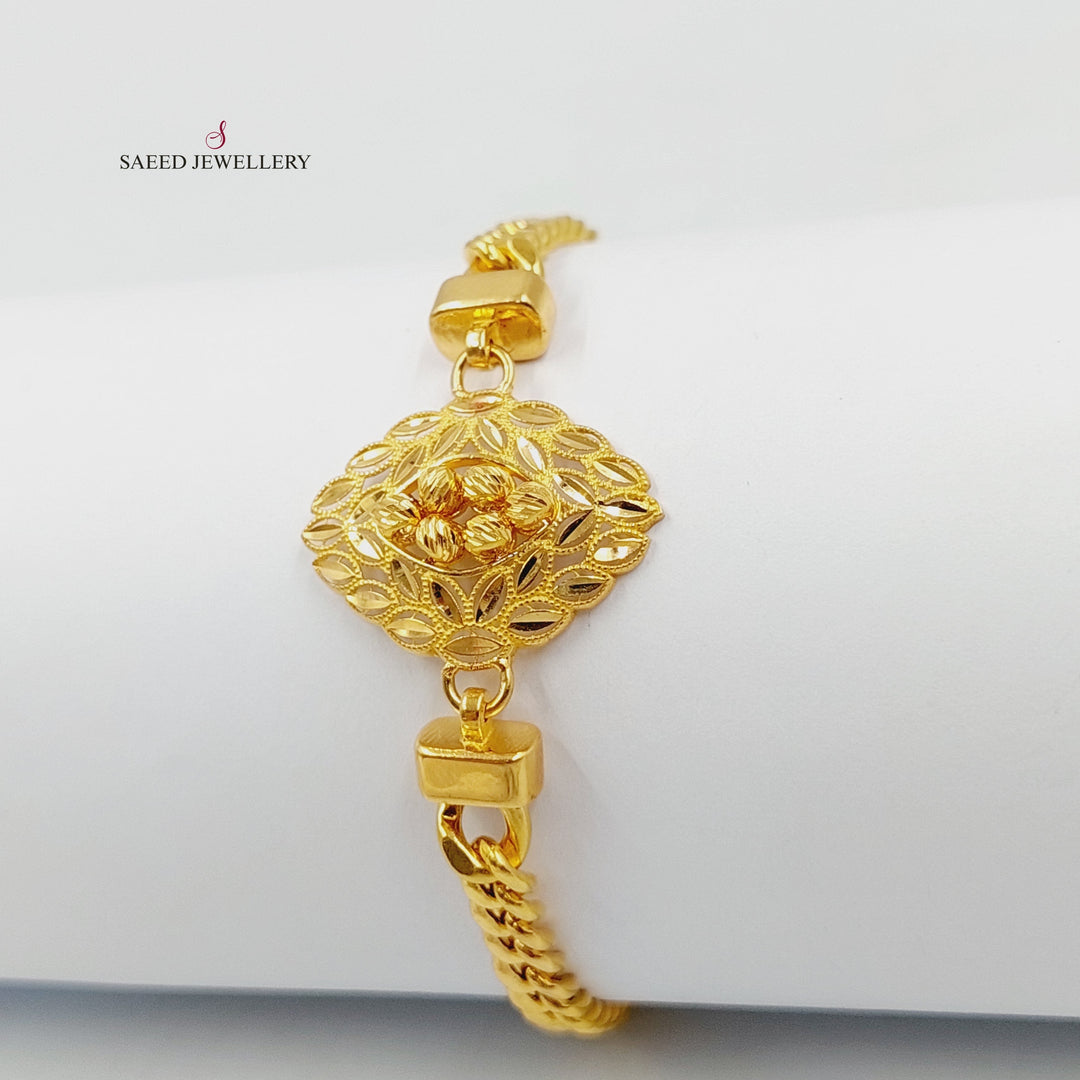 21K Gold Spike Bracelet by Saeed Jewelry - Image 1