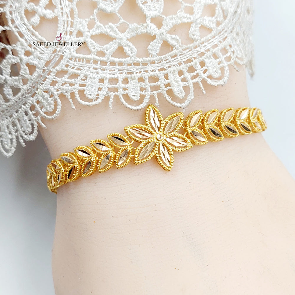 21K Gold Spike Bracelet by Saeed Jewelry - Image 2