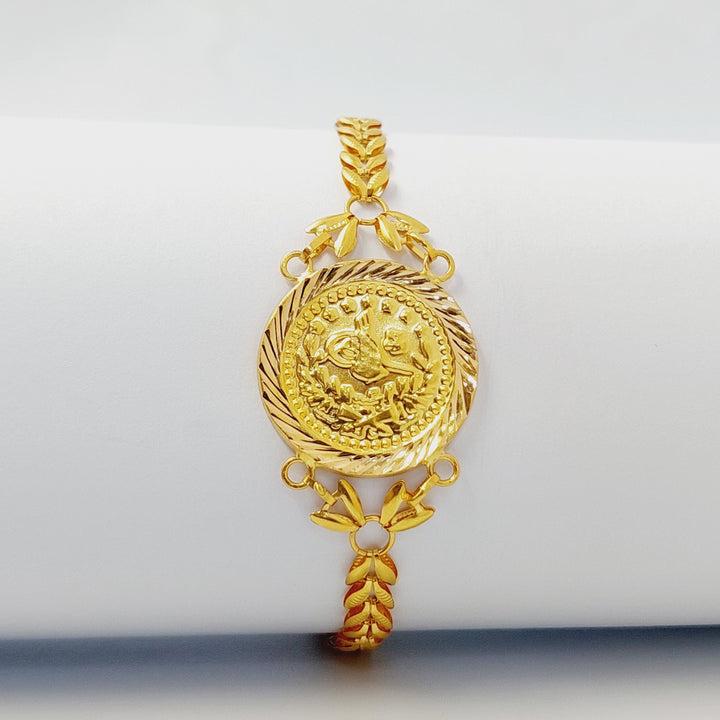 21K اسوارة رشادي سنبلة-مجوهرات الشيخ سعيد-Saeed Jewelry 