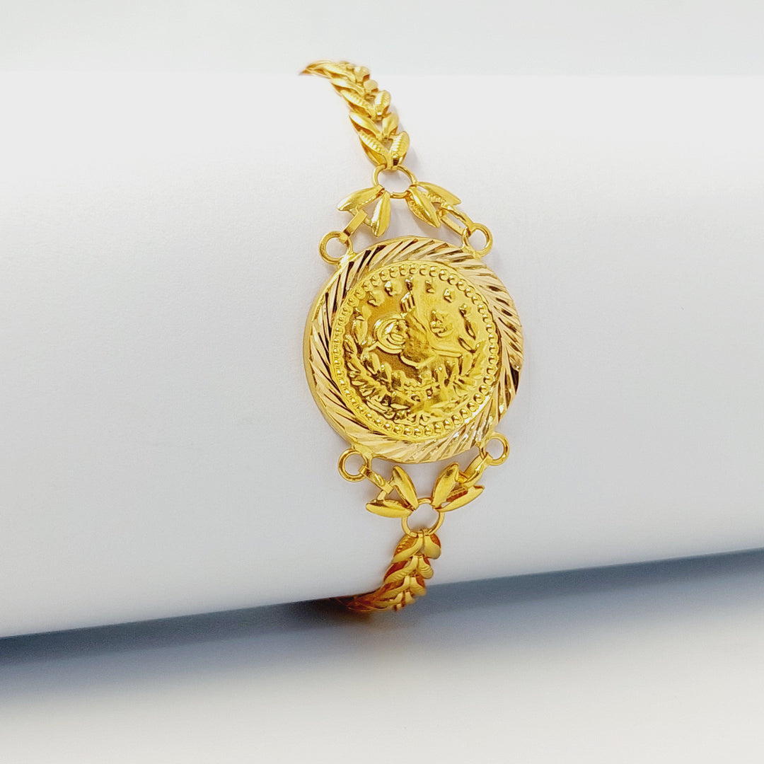 21K اسوارة رشادي سنبلة-مجوهرات الشيخ سعيد-Saeed Jewelry 