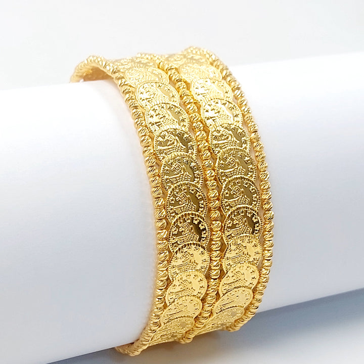 21K اسوارة رشادي نطاقين-مجوهرات الشيخ سعيد-Saeed Jewelry 