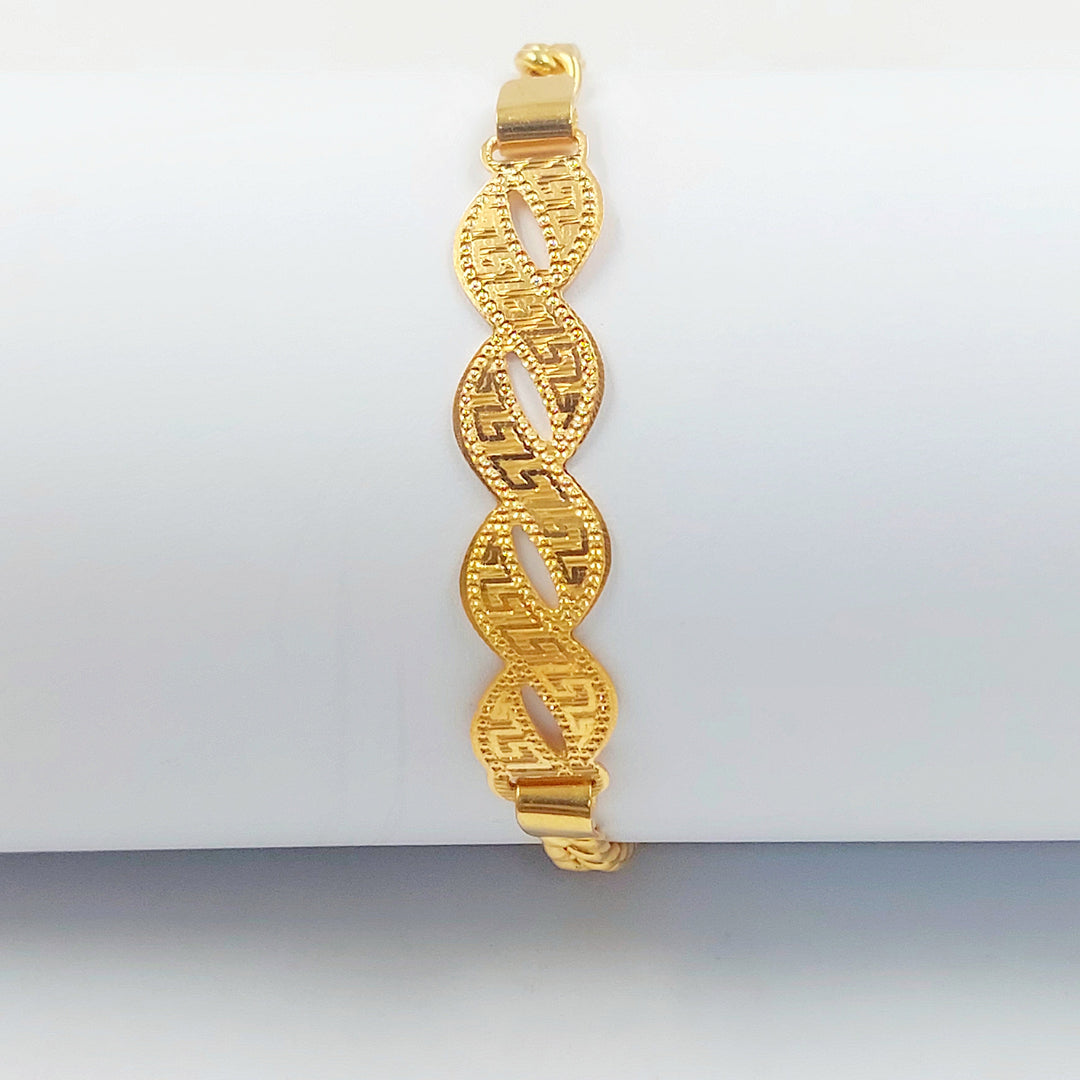 21K اسوارة بلاك فيرنا-مجوهرات الشيخ سعيد-Saeed Jewelry 