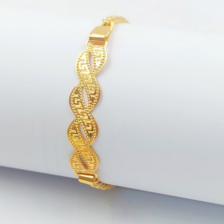 21K اسوارة بلاك فيرنا-مجوهرات الشيخ سعيد-Saeed Jewelry 