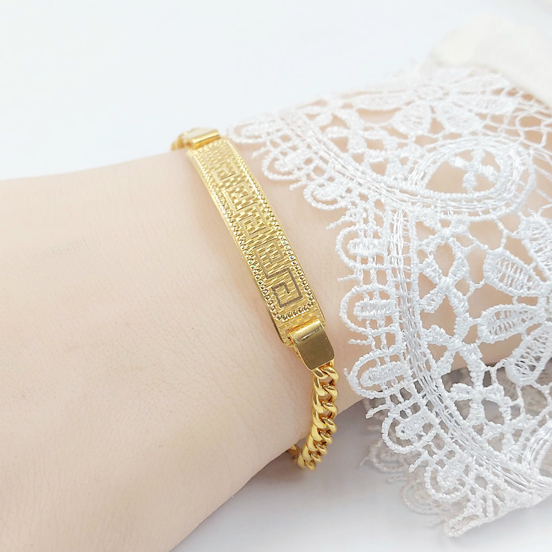 21K اسوارة بلاك فيرنا-مجوهرات الشيخ سعيد-Saeed Jewelry 