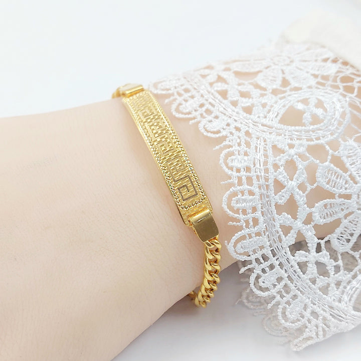 21K اسوارة بلاك فيرنا-مجوهرات الشيخ سعيد-Saeed Jewelry 